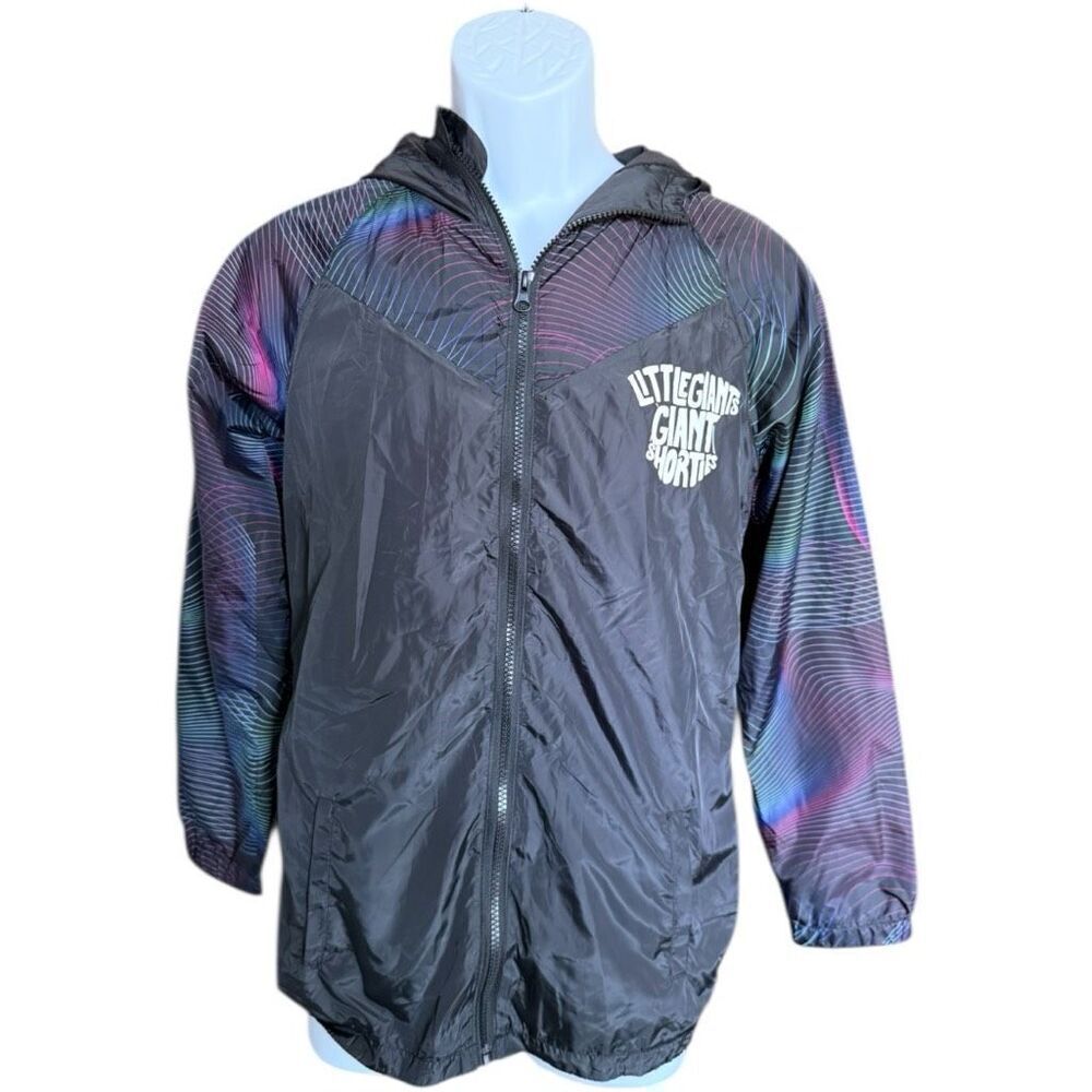 Little Giants Giant Shorties Black Excellence Unfolding Windbreaker Jackets - L